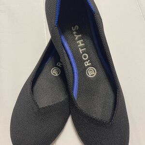 Rothy's Black and Blue Accent Flats Women’s Size 8